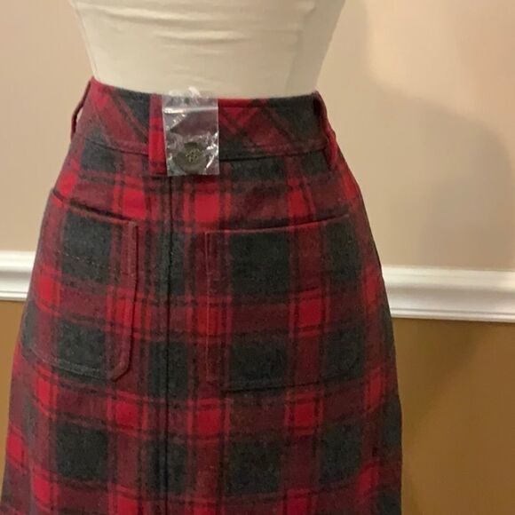 NWOT Eddie Bauer Wool Blend plaid Skirt 2P - Picture 8 of 15